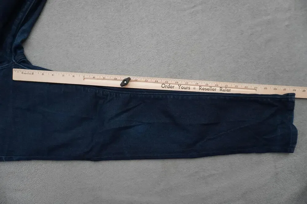 Banana Republic Traveler Jeans Mens 29x28 Dark Wash Blue Slim Straight Stretch